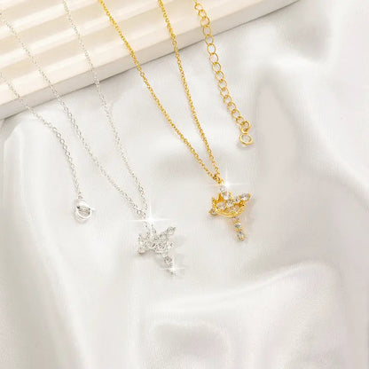 Crown & Cross Necklace